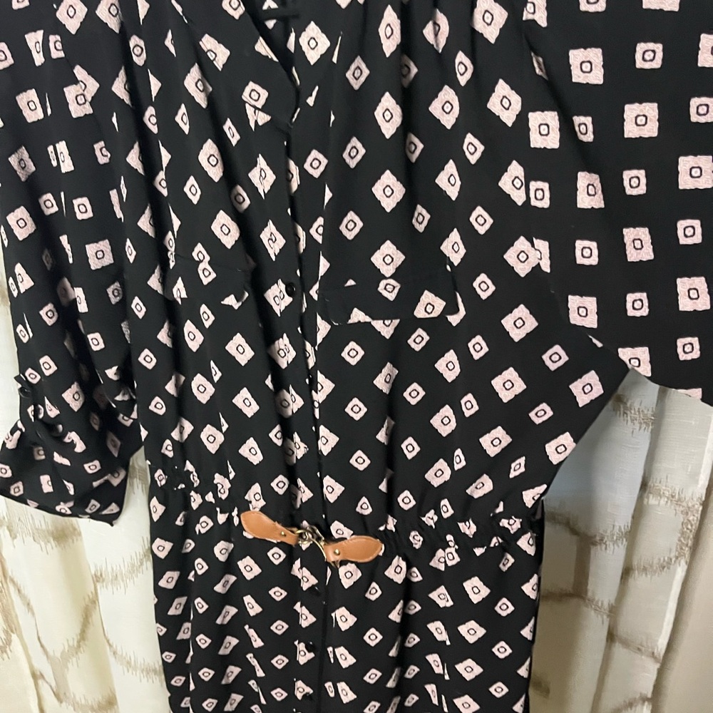 Always Black and Pink Patterned Top